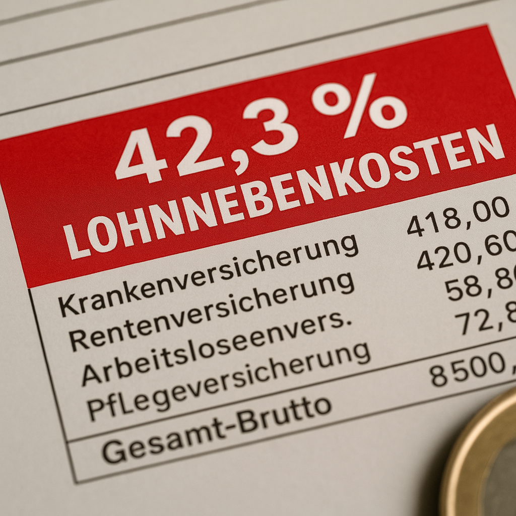 42,3 % vedlejších mzdových nákladů - „Lohnnebenkosten“. Německo míří sociálnímu kolapsu – a Česko bude příště