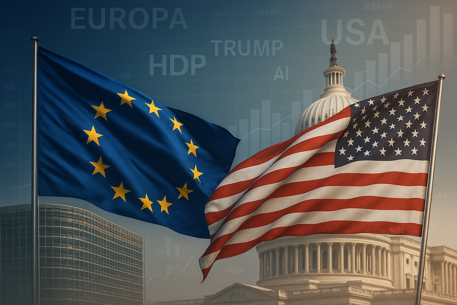 Evropa na kolenou? Trump nás odepisuje — ale data ukazují pravý opak. Tady je, co se skutečně děje (a proč to Česko musí číst)!