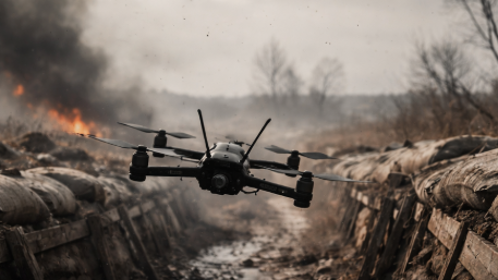 Německý novinář podává svědectví z fronty o tom, jak drony mění pravidla války. Na Ukrajině vznikl „ceník smrti“ a fronta se stala laboratoří budoucnosti a co to znamená pro Česko.