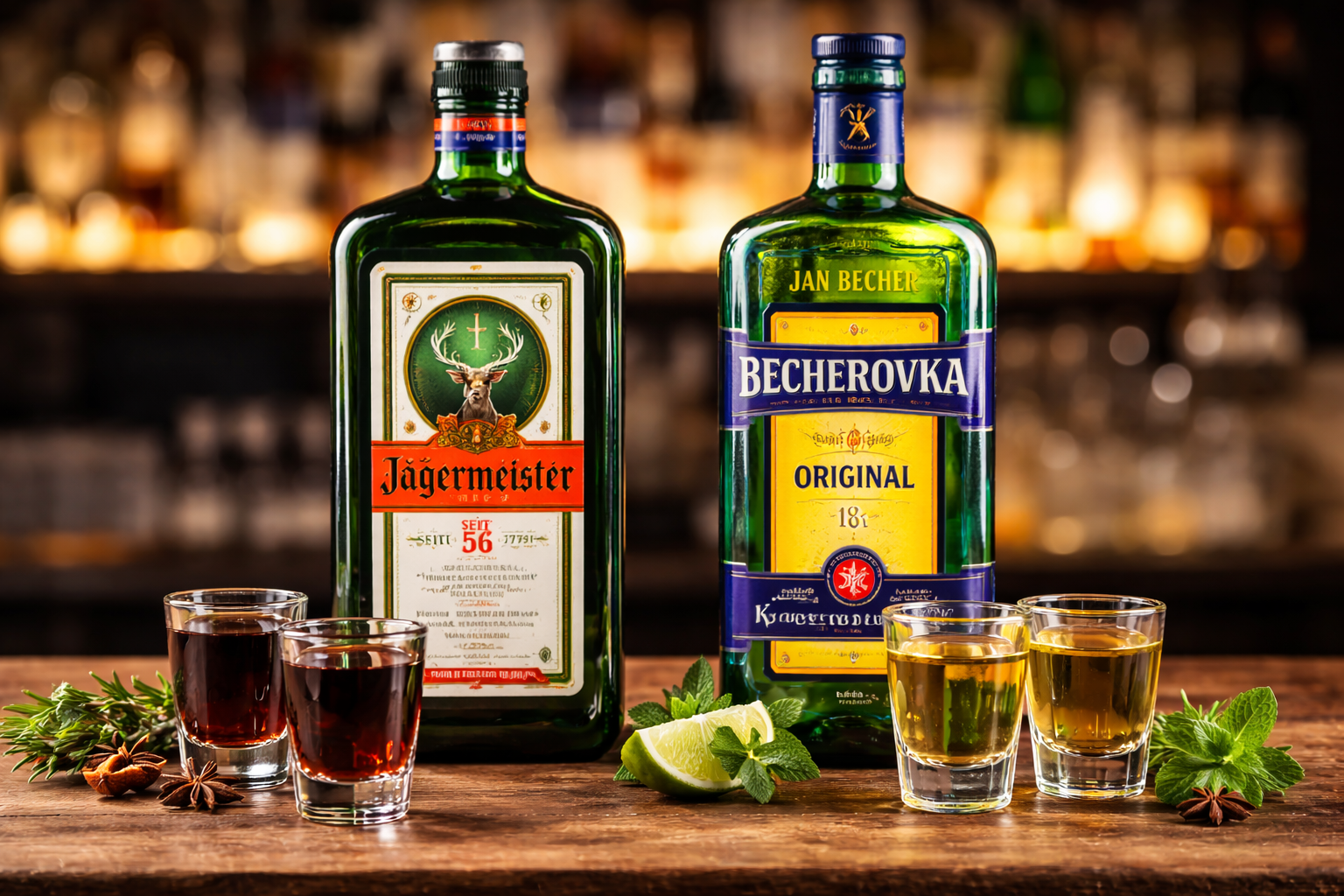 Proč svět pije Jägermeister – a ne českou Becherovku? Analýza dvou slavných bylinných likérů