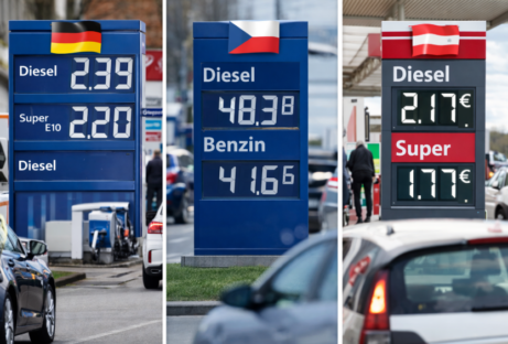 Velikonoční ceny benzínu: Německo na maximech, Česko reguluje a Rakousko brzdí. Kde tankovat a co to znamená pro Čechy?