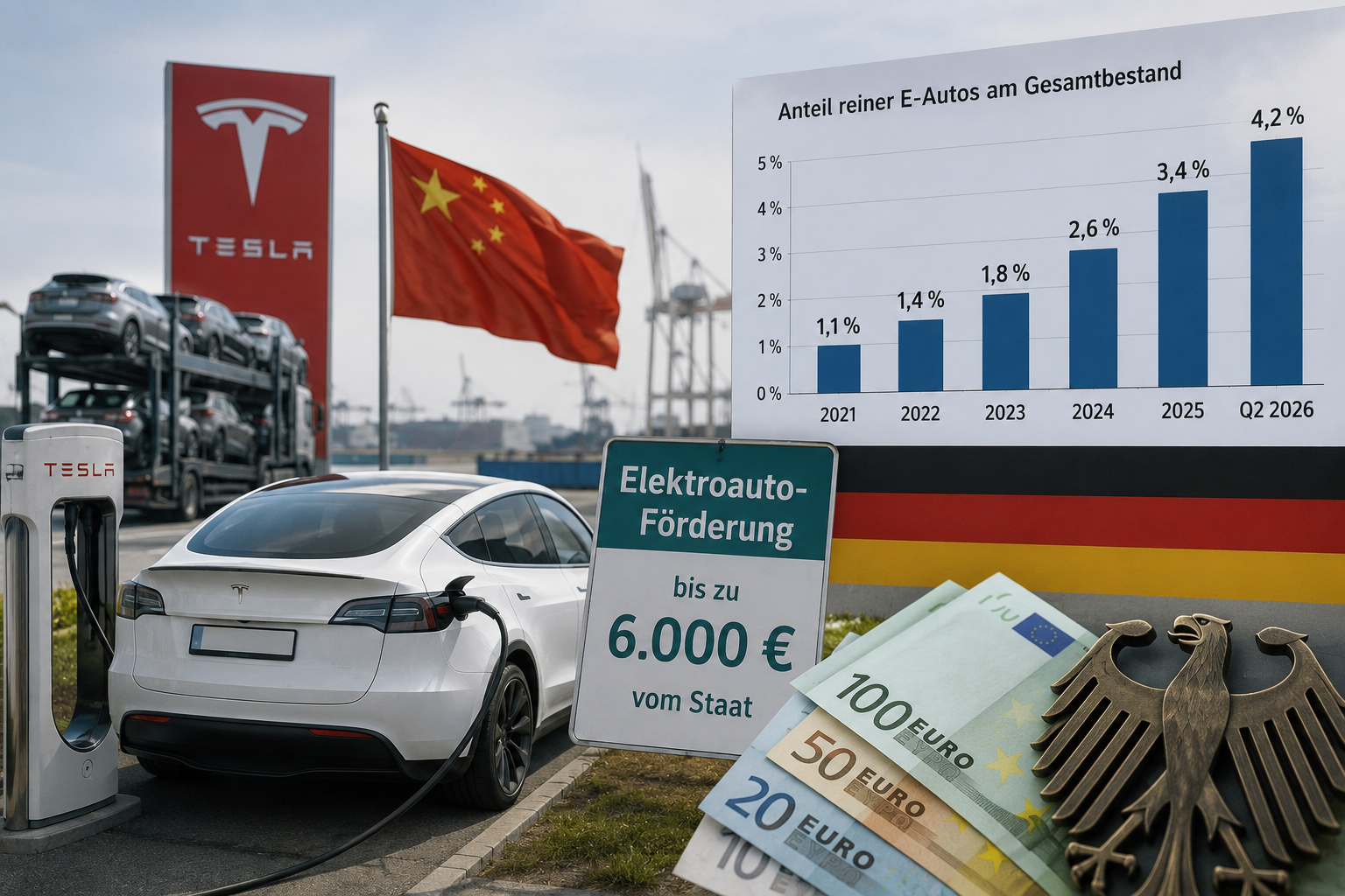 Německo zažívá rekordní boom elektromobilů. Škoda dominuje, nejvíce ale vydělávají Tesla a čínské automobilky, varují experti